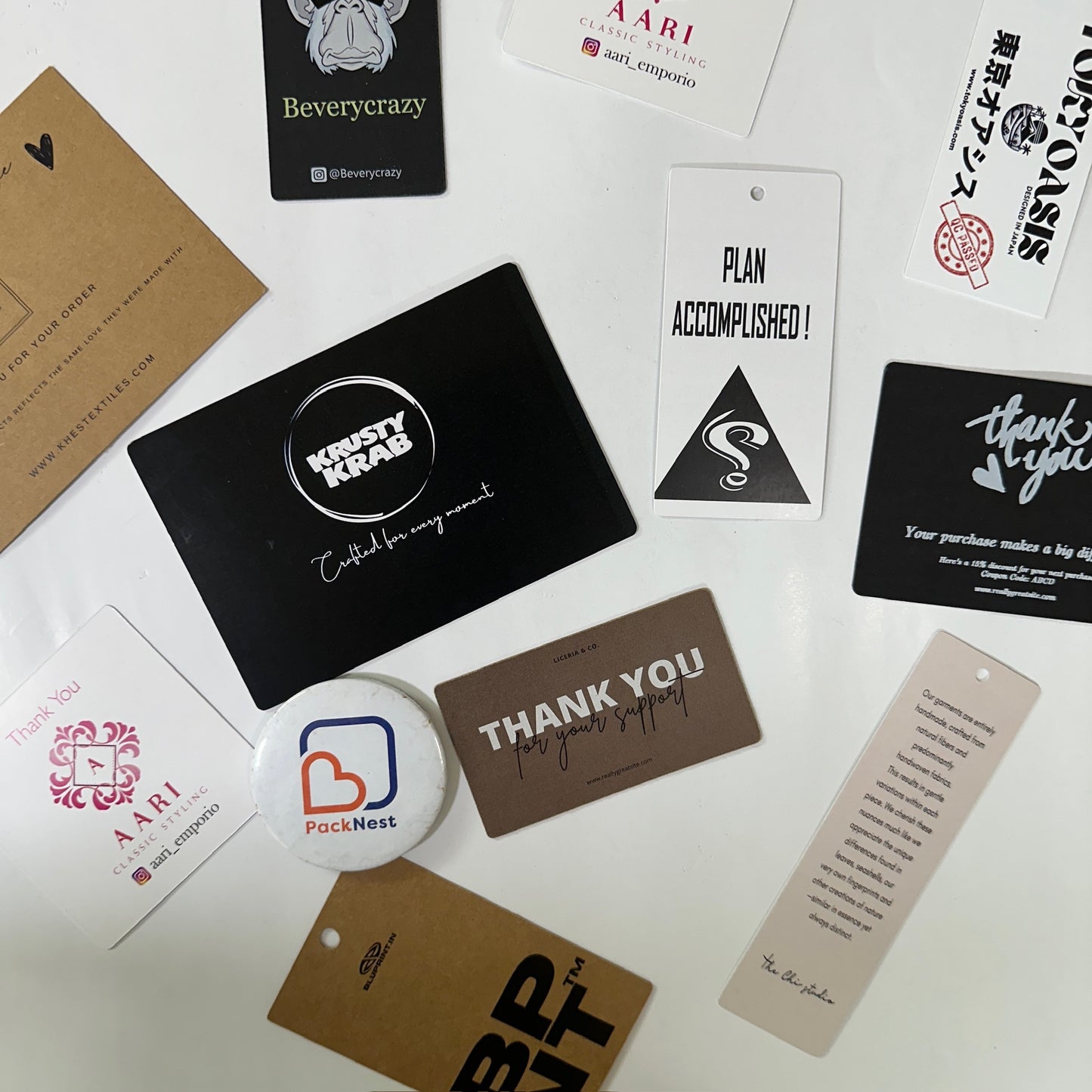 Sample Apparel Packaging Combo