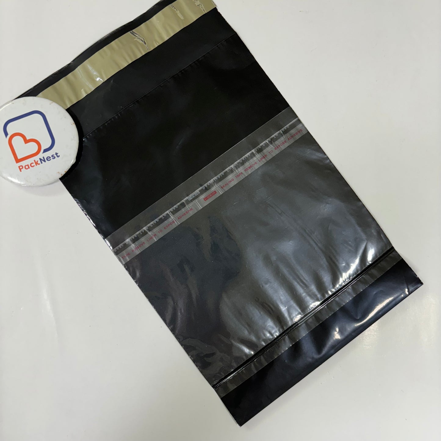 6 x 8 inch Custom Courier bags Black