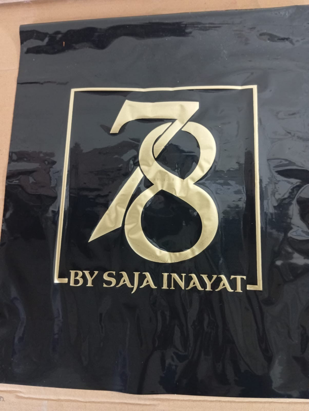 15 x 18 inch Custom Courier bags Black