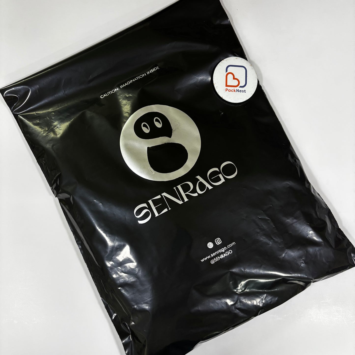 16 x 20 inch Custom Courier bags Black