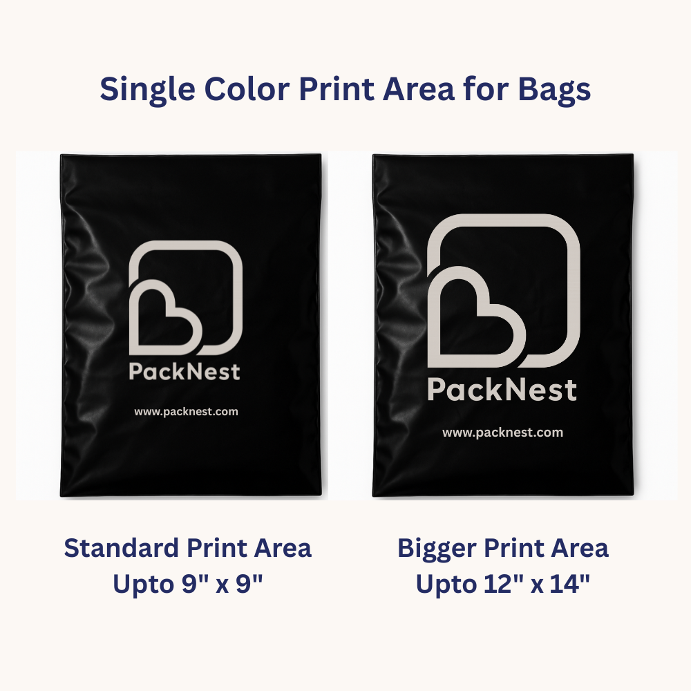 18 x 20 inch Custom Courier bags Black