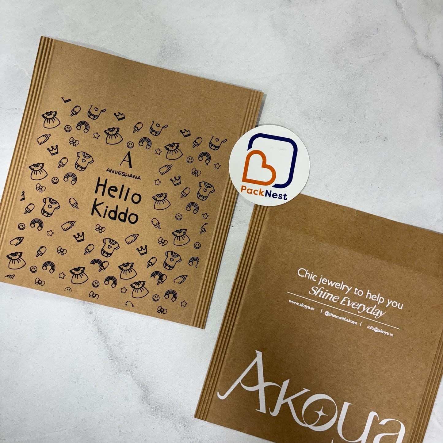 6 x 8 inch Premium Printed 140 GSM Waterproof Paper Courier bags