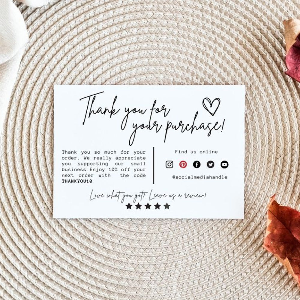 Ivory Thank You Cards