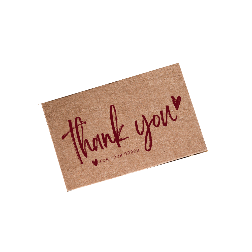 Kraft Thank You Cards