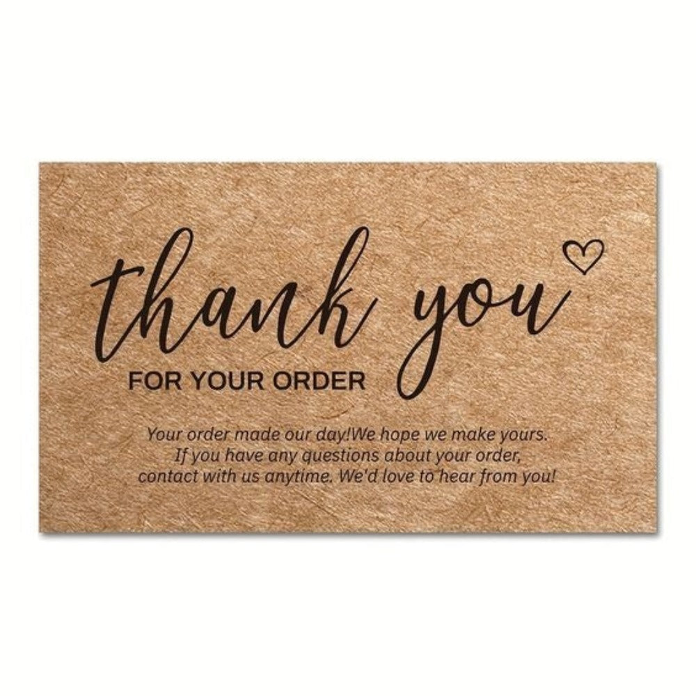 Kraft Thank You Cards