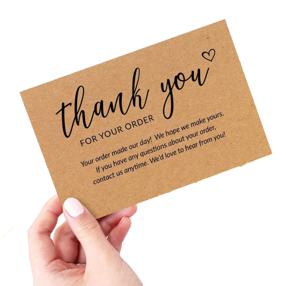 Kraft Thank You Cards