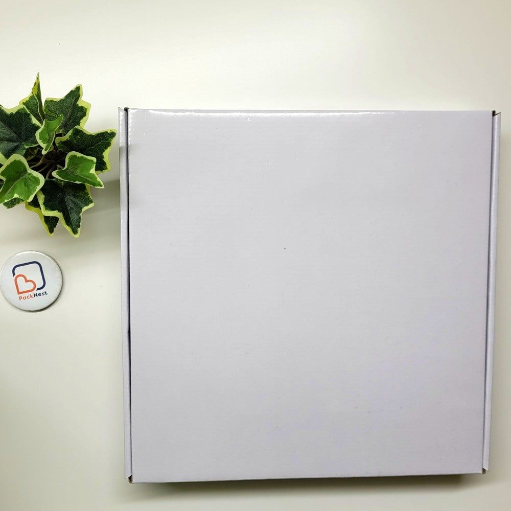 13 x 13 x 2 inch Tuck in Mailer boxes - 3 ply - White