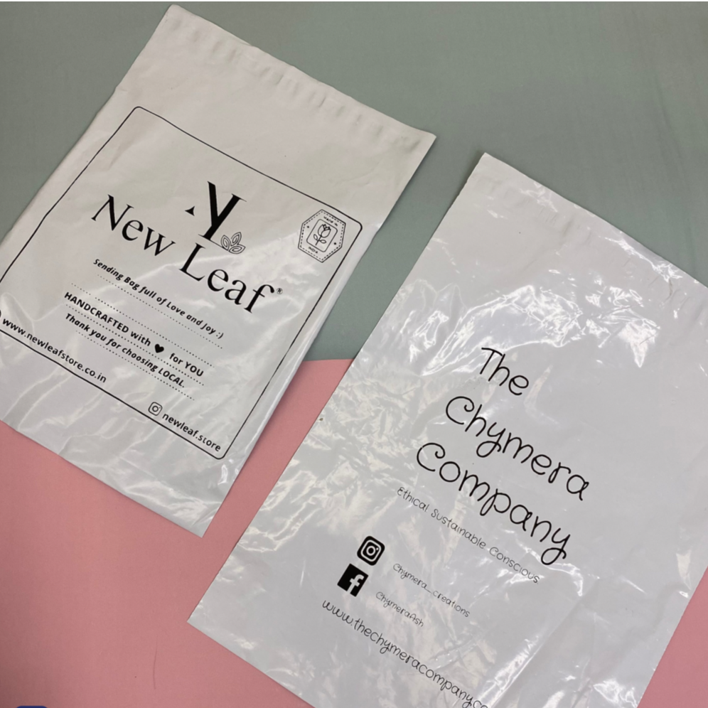 14 x 17 inch Custom Printed Courier Bags White