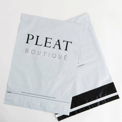 8 x 10 inch Custom Printed Courier Bags White