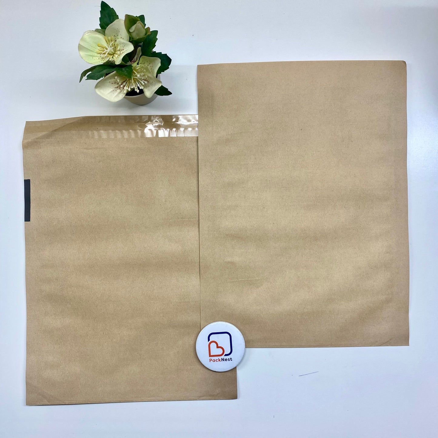 14 x 16 inch ECO Waterproof Paper Courier bags Brown