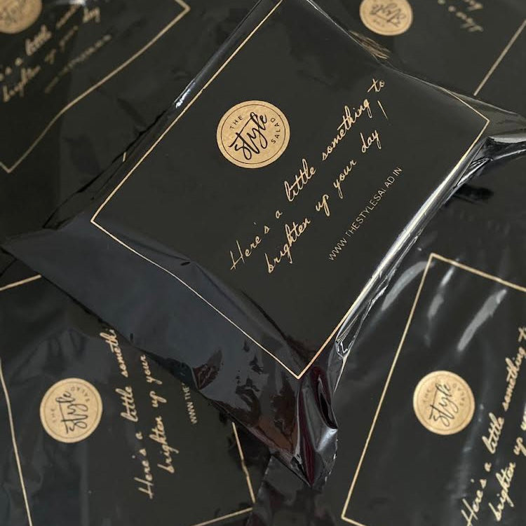 9 x 13 inch Custom Courier bags Black (Pack of 200)