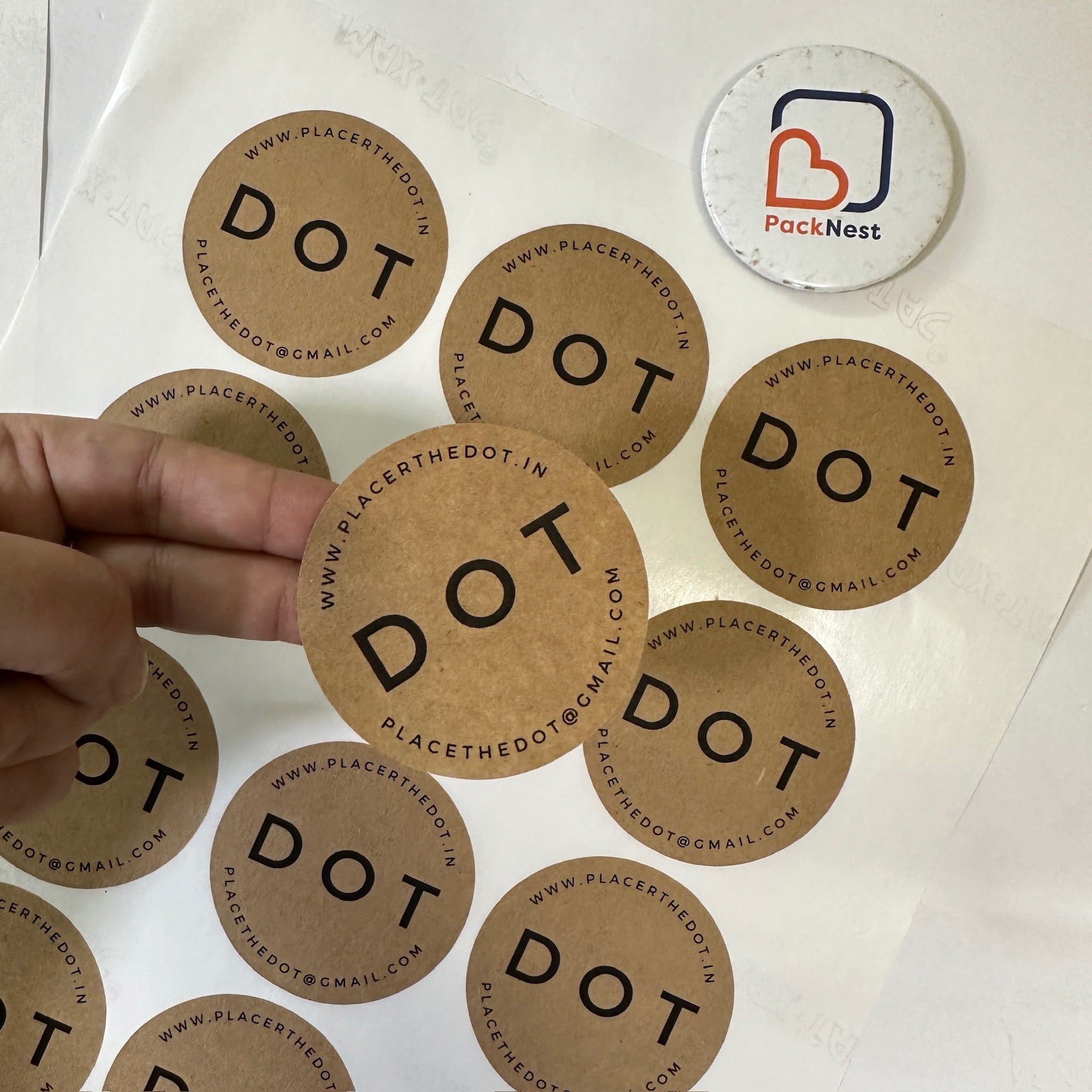 Kraft Paper Stickers (No white ink) – Packnest