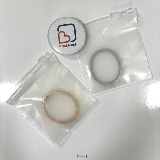 4 x 4 inch Plain Frosted Zipper Bags