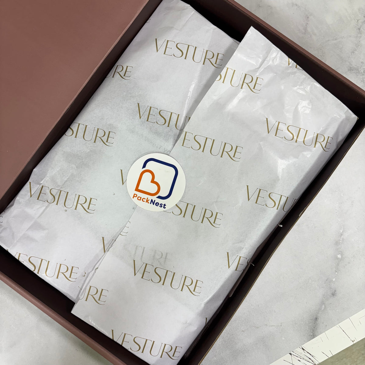 Custom Metallic Logo Wrapping Tissue - 40 GSM