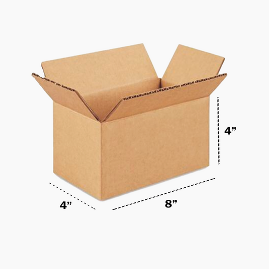 8 x 4 x 4 inch Corrugated Boxes - 3 Ply