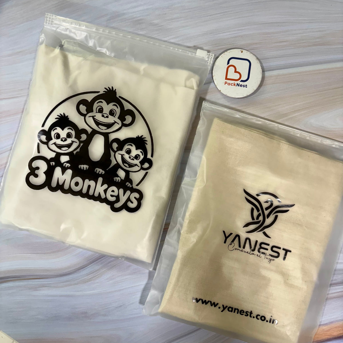 6 x 8 inch Printed Frosted Zipper Bags