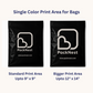 18 x 20 inch Custom Courier bags Black