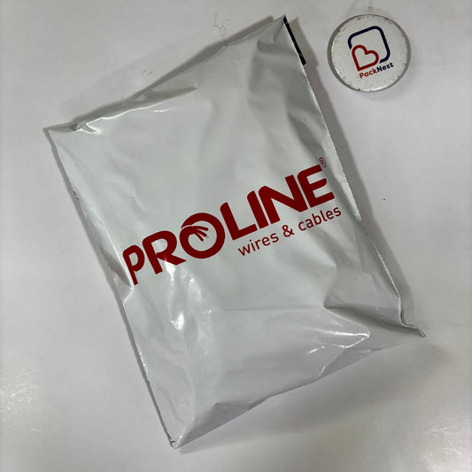 10 x 14 inch Custom Printed Courier Bags White