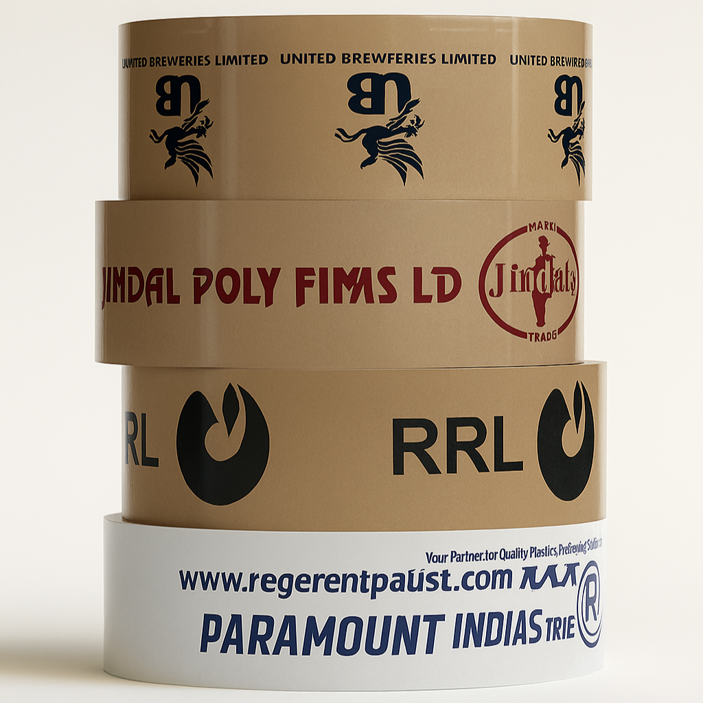 Custom Single Color printed BOPP Tapes