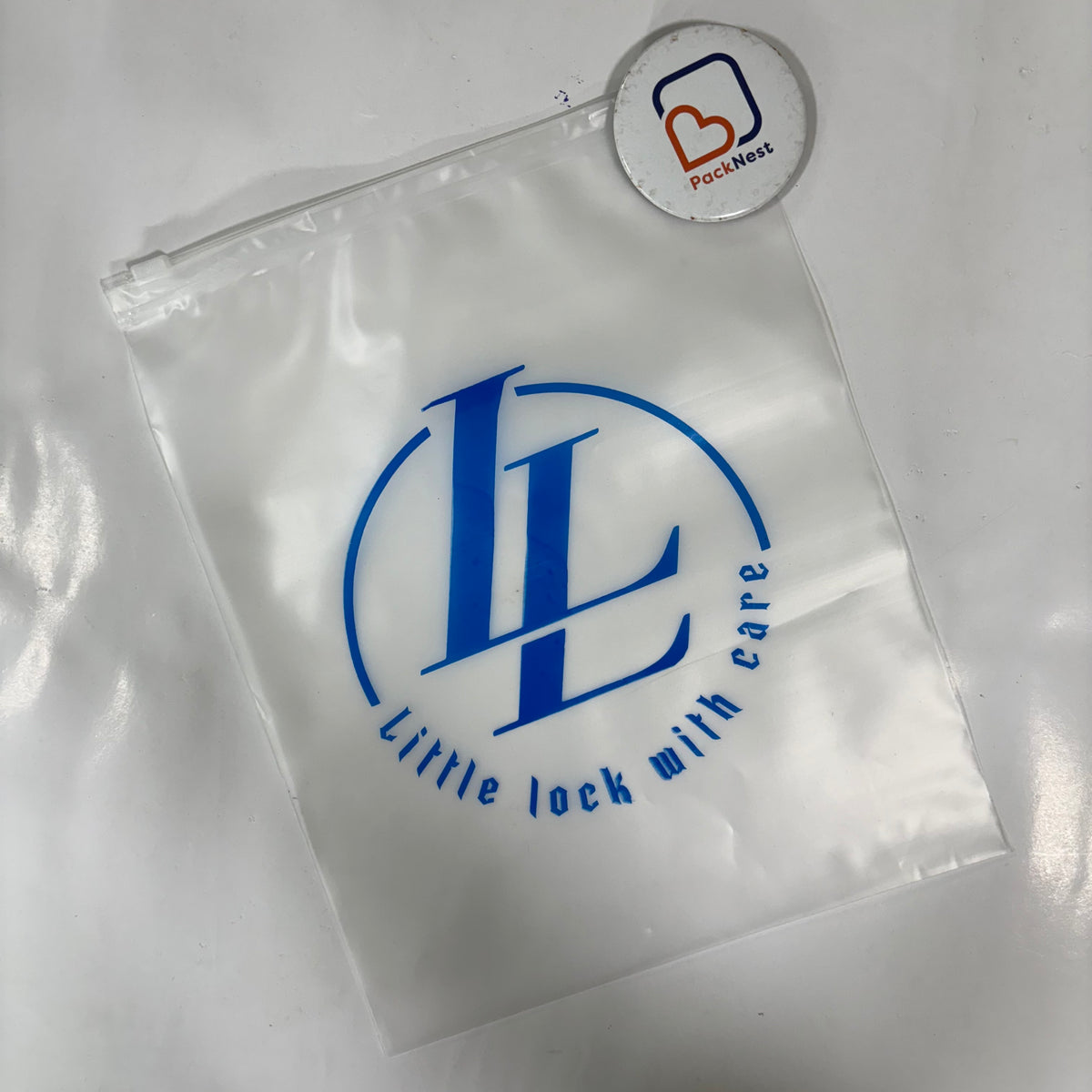 6 x 8 inch Printed Frosted Zipper Bags