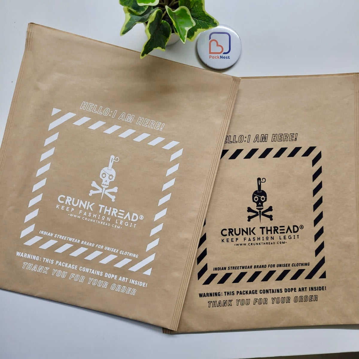 8 x 10 inch Printed 140 GSM Waterproof Paper Courier bags