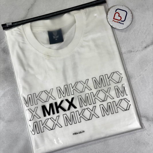 12 x 14 inch Printed Frosted Zipper Bags