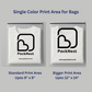 12 x 16 inch Printed Frosted Zipper Bags