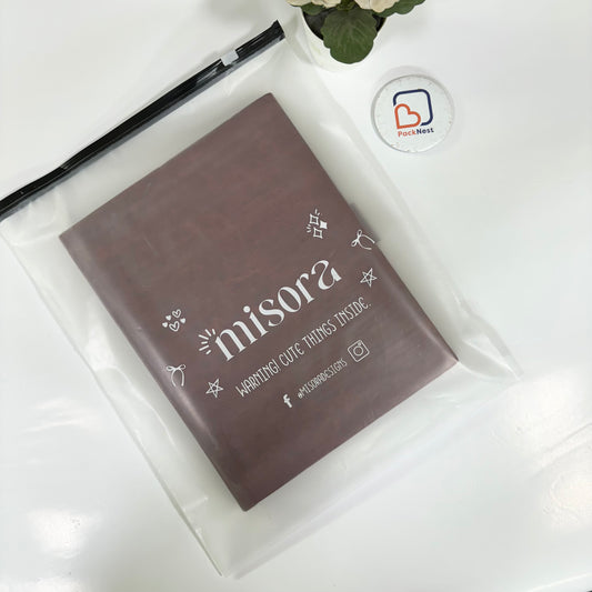 10 x 12 inch Printed Frosted Zipper Bags - Pack of 200