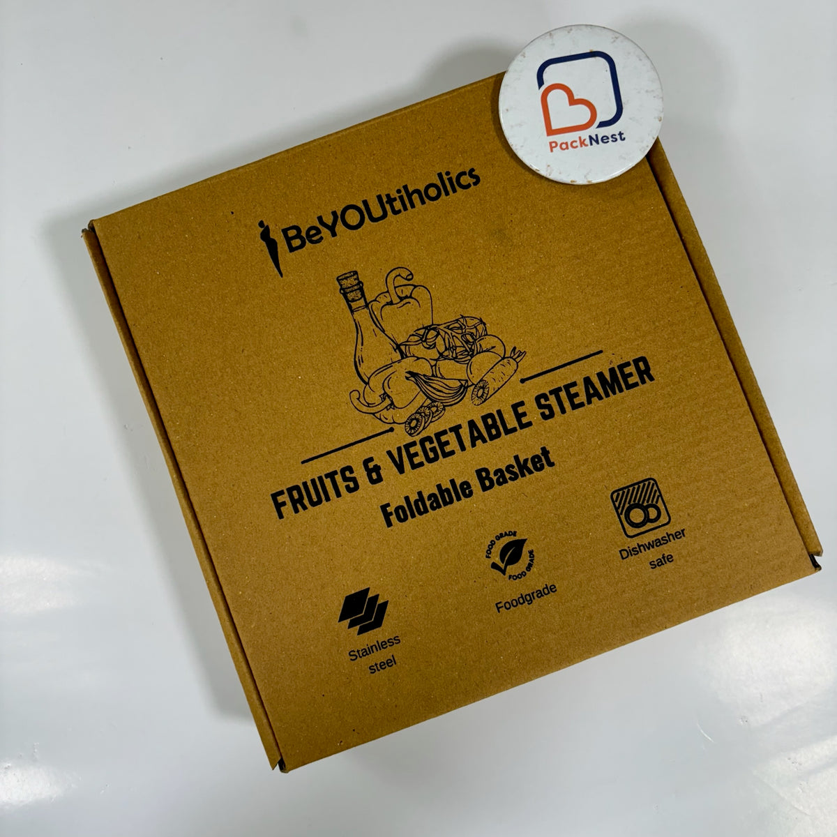 8 x 8 x 3 inch (ID) 3Ply Tuck in Mailer Boxes - Brown