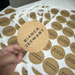 Kraft Paper Stickers (No white ink)