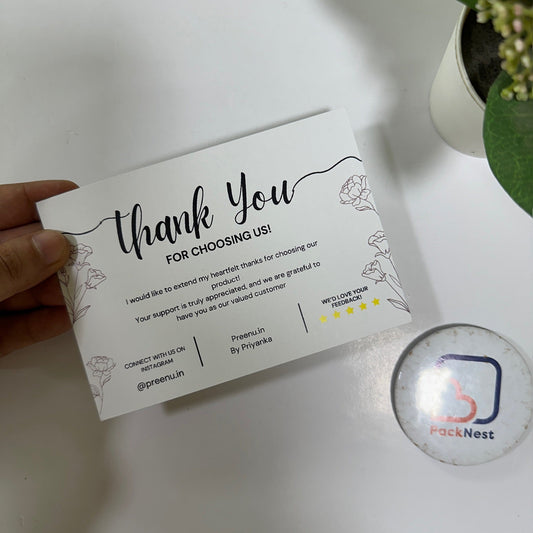 Ivory Thank You Cards