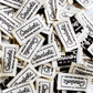 Garment Clothing Labels - Single Color print - White base