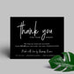 Black Thank You Cards