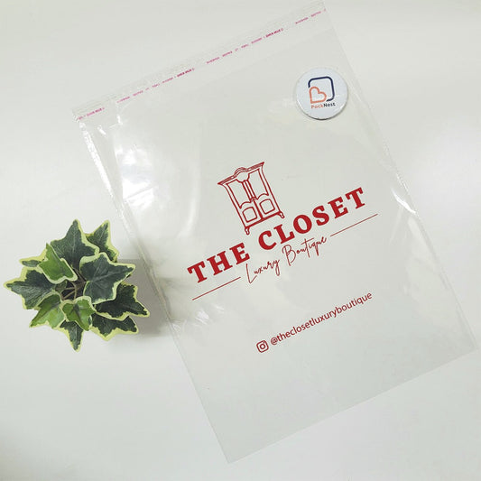 12 x 16 inch Printed Transparent Bags