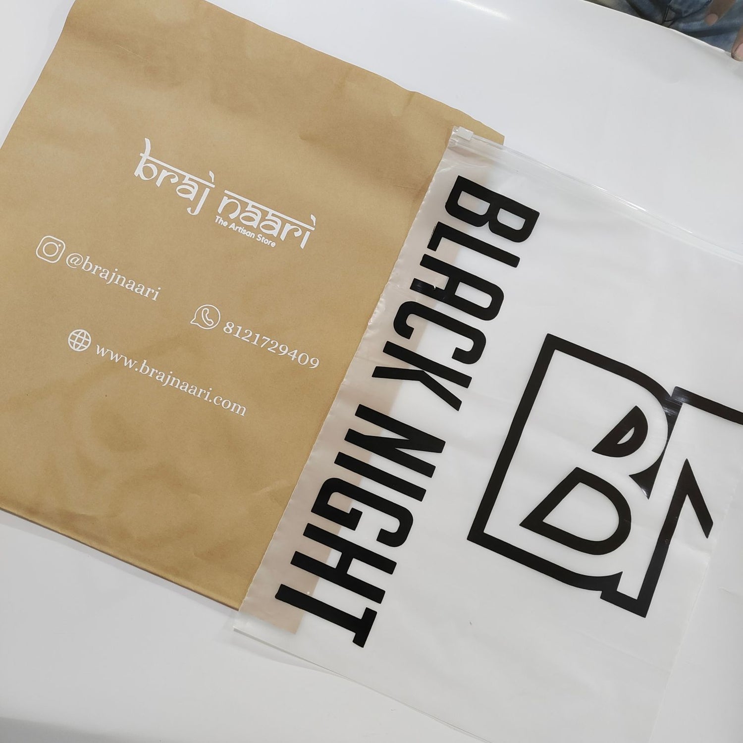 Plain Black Tamper Proof Courier Bags