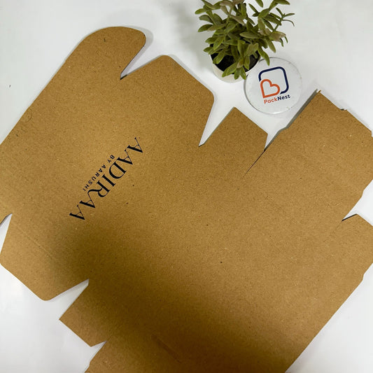 7 x 5.5 x 3 inch (ID) 3ply Tuck in Mailer Boxes - Brown