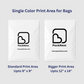 18 x 20 inch Custom Printed Courier Bags White