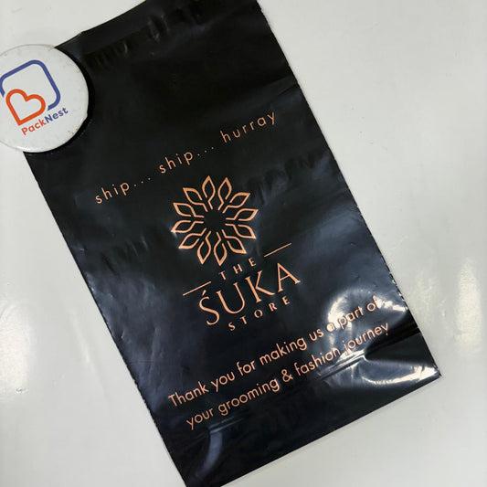 9 x 13 inch Custom Courier bags Black