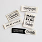Garment Clothing Labels - Single Color print - White base