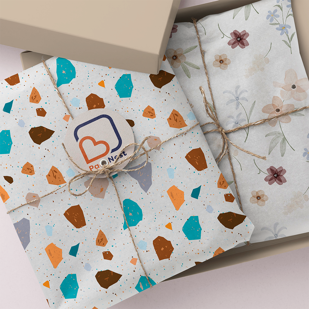 Custom Multicolor Wrapping tissue - 7 x 10 inch