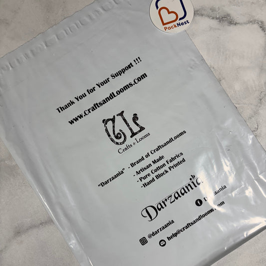 10 x 14 inch Custom Printed Courier Bags White