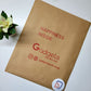 12 x 16 inch Premium Printed Waterproof Paper Courier bags Brown (Pack of 200)