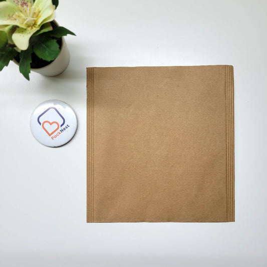 6 x 6 inch Premium Waterproof Paper Courier bags Brown