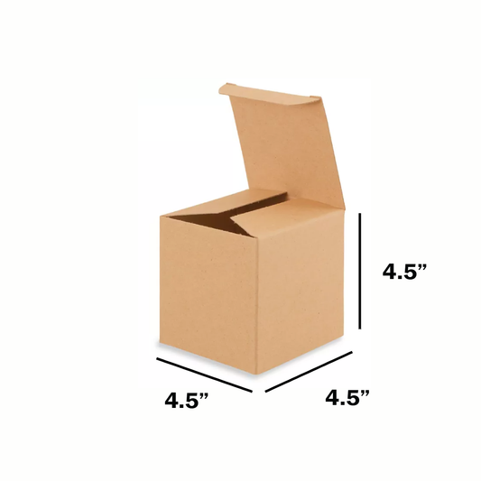 4.5 x 4.5 x 4.5 inch Top Tuck Mailer Boxes - 3 Ply