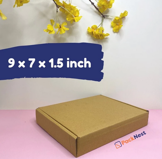 9 x 7 x 1.5 inch Tuck in Mailer Boxes - 3 ply (Pack of 50)