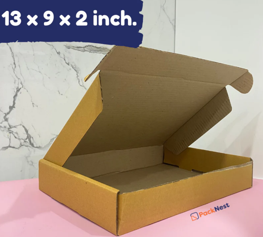 13 x 9 x 2 inch Tuck in Mailer Boxes - 3 ply (Pack of 25)