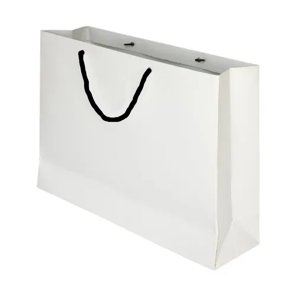 18 x 3 x 14 inch Paper Carry Bags White