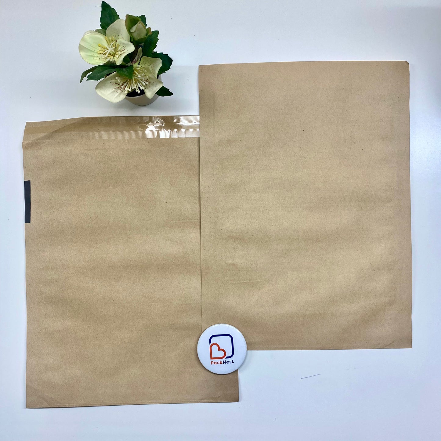14 x 16 inch ECO Waterproof Paper Courier bags Brown