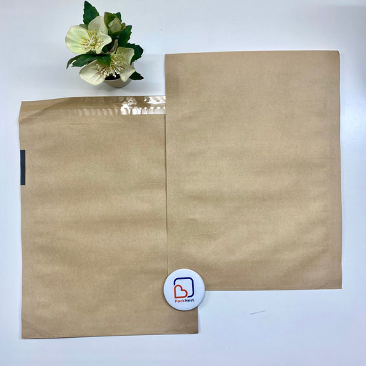 15 x 19 inch ECO Waterproof Paper Courier bags Brown