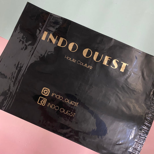 15 x 18 inch Custom Courier bags Black